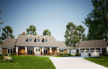 Craftsman House Plan #110-01078 Elevation Photo