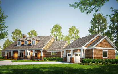 Craftsman House Plan #110-01078 Elevation Photo
