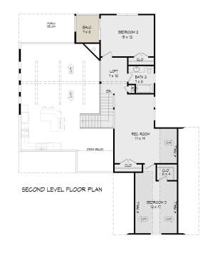 Second Floor for House Plan #940-00382