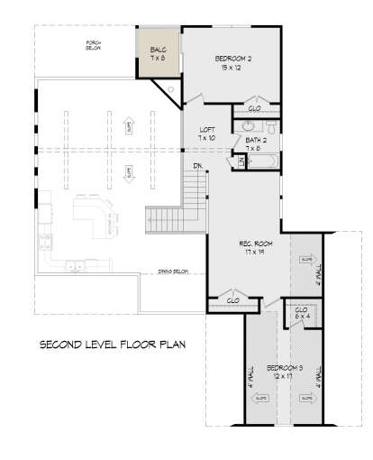 Second Floor for House Plan #940-00382