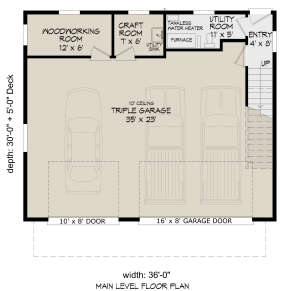 First Floor for House Plan #940-00383