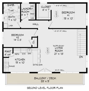 Second Floor for House Plan #940-00383