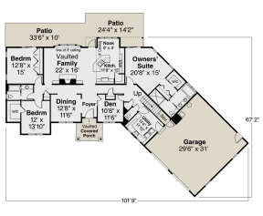 Main Floor for House Plan #035-00949
