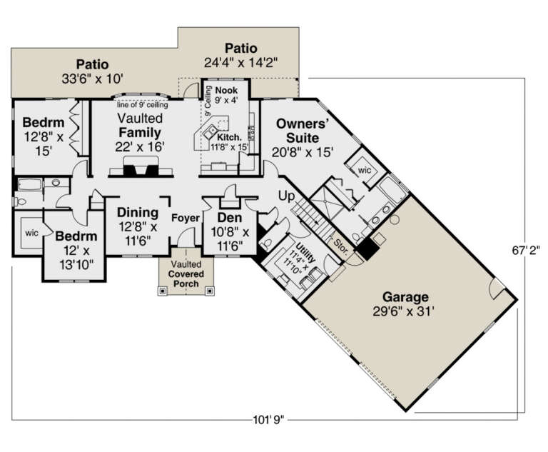 House Plan House Plan #26095 Drawing 1