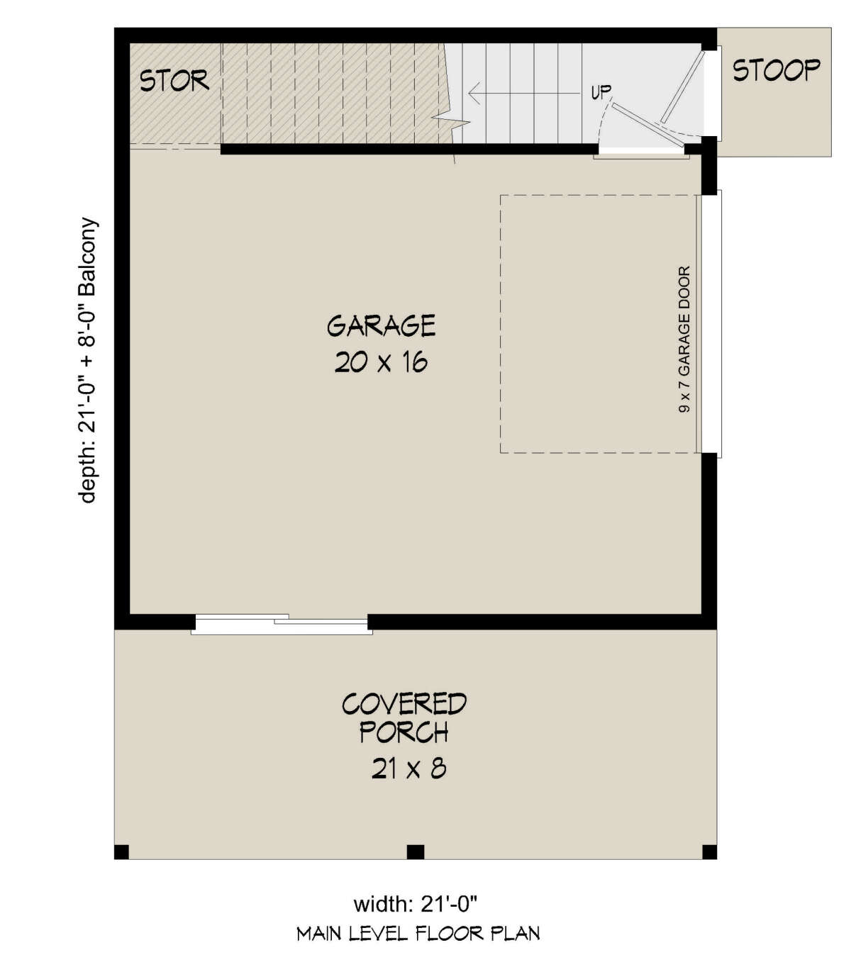 Garage Floor for House Plan #940-00384
