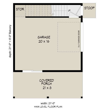 Garage Floor for House Plan #940-00384