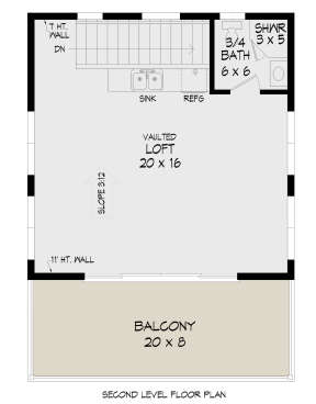 Second Floor for House Plan #940-00384