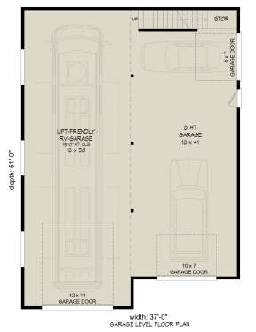 Garage Floor for House Plan #940-00385