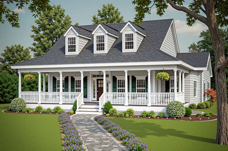 House Plan House Plan #261 Angled Front Elevation