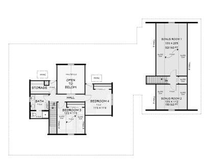 Second Floor for House Plan #3125-00030