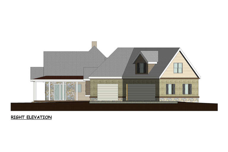 Traditional House Plan #5445-00479 Elevation Photo