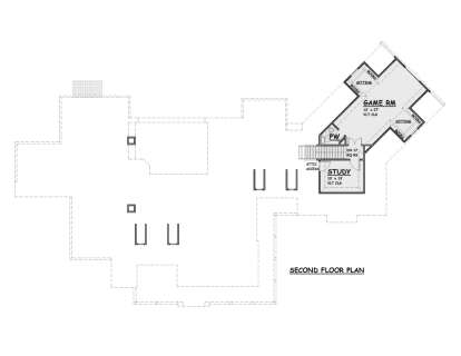 Second Floor for House Plan #5445-00479