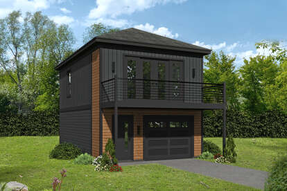 Modern House Plan #940-00387 Elevation Photo