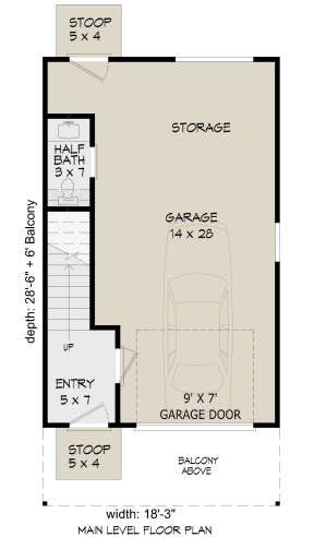 Garage Floor for House Plan #940-00387