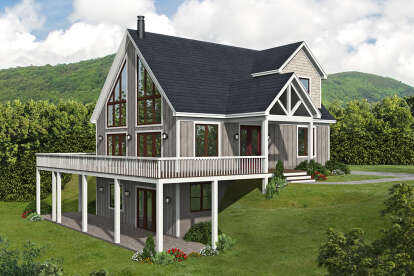 Mountain House Plan #940-00388 Elevation Photo