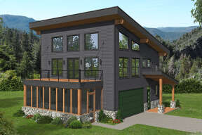 Modern House Plan #940-00389 Elevation Photo