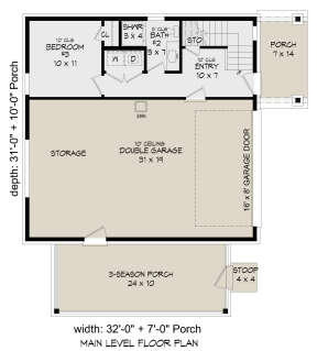 First Floor for House Plan #940-00389