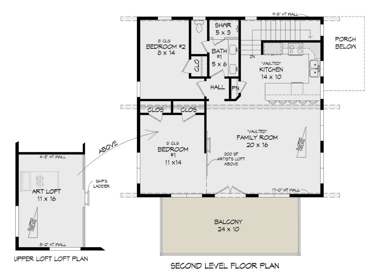 Second Floor for House Plan #940-00389