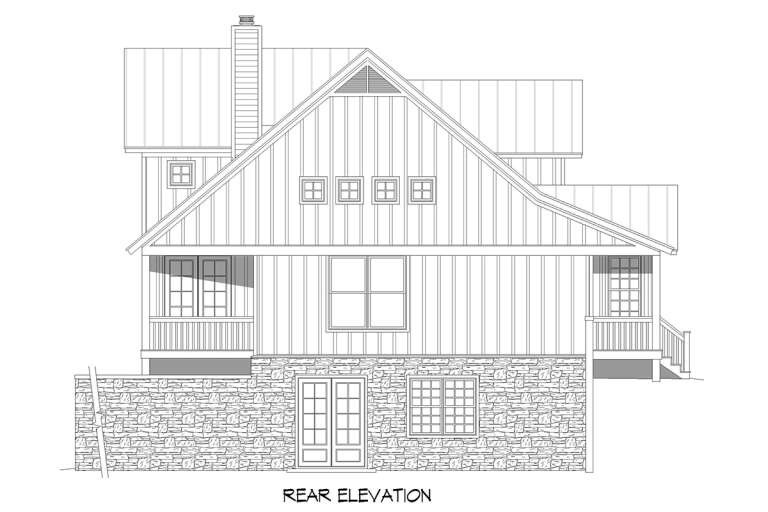 Country House Plan #940-00391 Elevation Photo