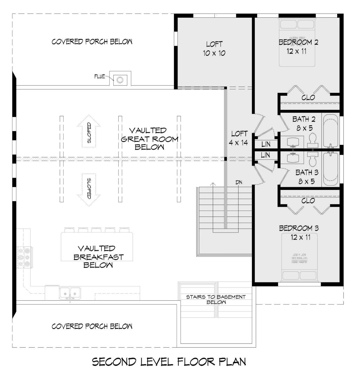 Second Floor for House Plan #940-00391