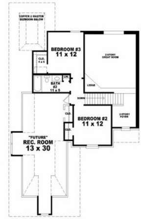 Second Floor for House Plan #053-00309