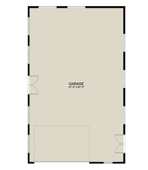 Garage Floor for House Plan #2802-00086