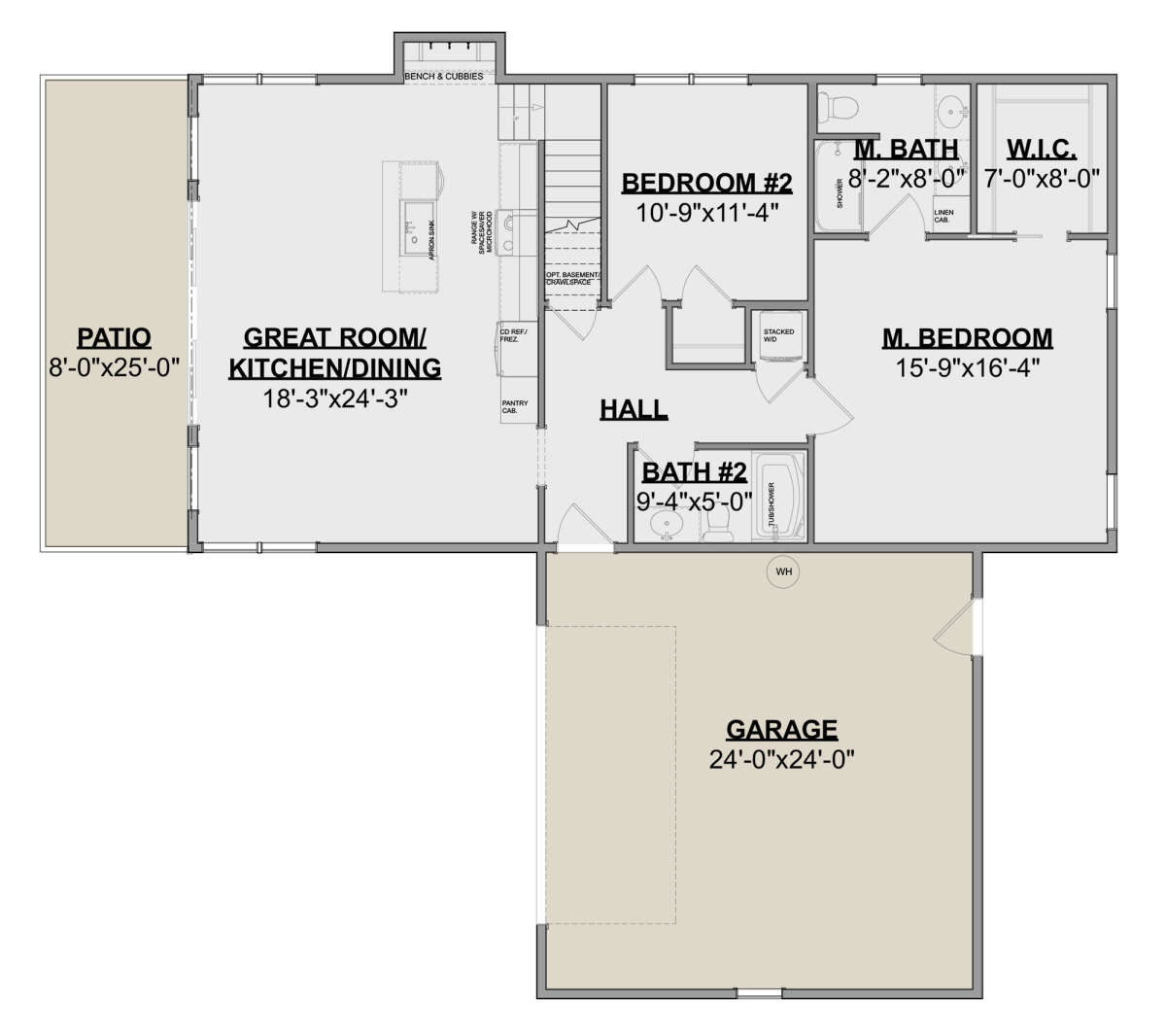 Main Floor for House Plan #1462-00037
