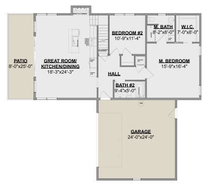 Main Floor for House Plan #1462-00037