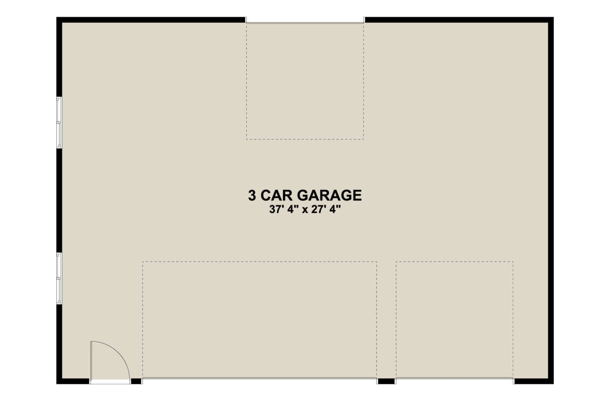 Garage Floor for House Plan #2802-00087