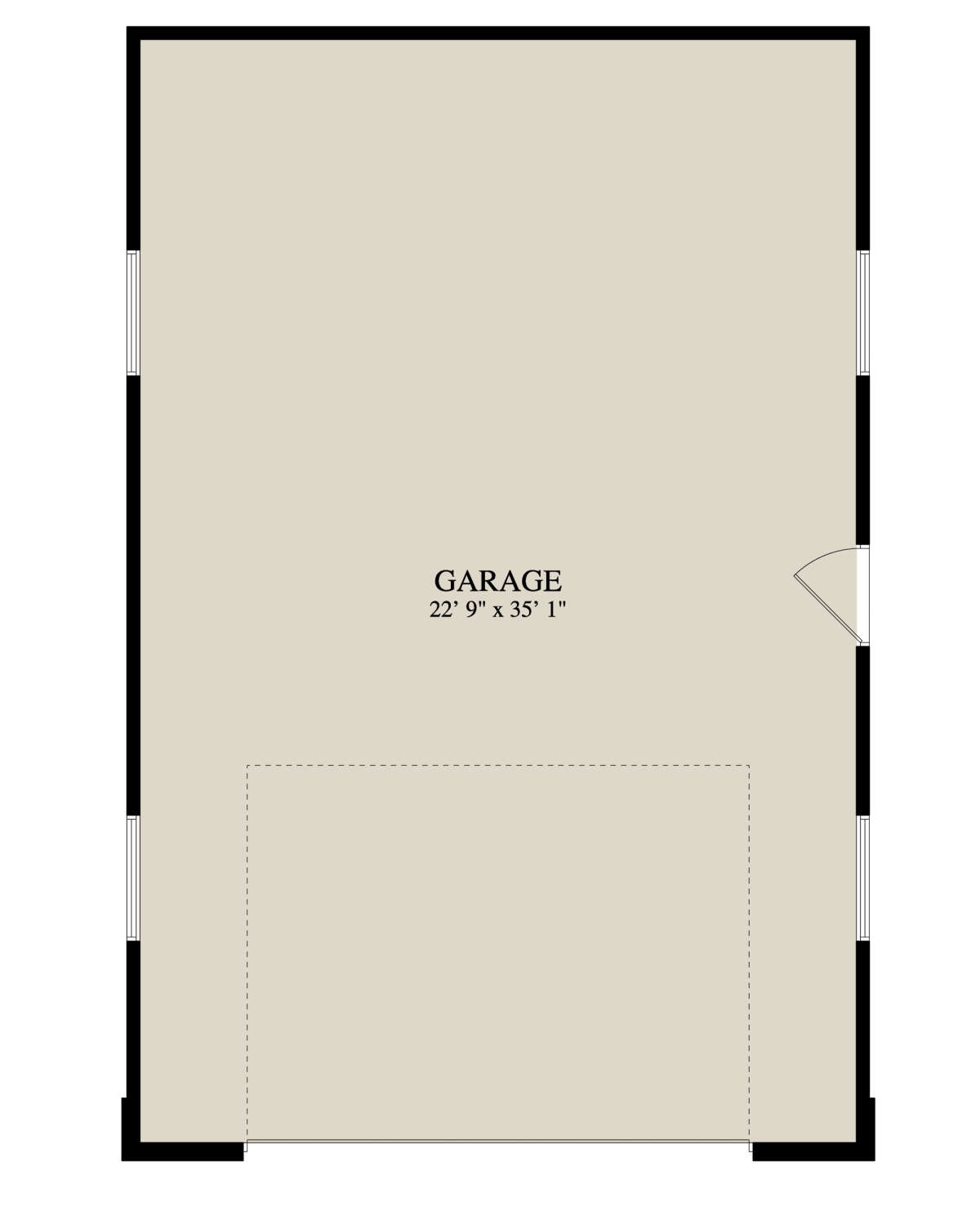 Garage Floor for House Plan #2802-00090
