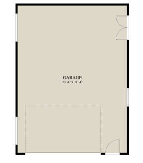 Garage Floor for House Plan #2802-00092