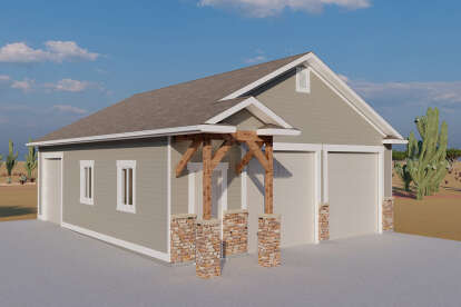 Craftsman House Plan #2802-00098 Elevation Photo