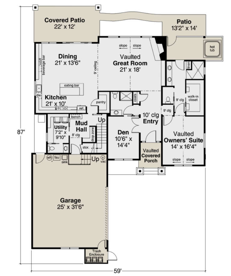 House Plan House Plan #26126 Drawing 1