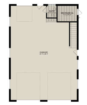 Garage Floor for House Plan #2802-00099