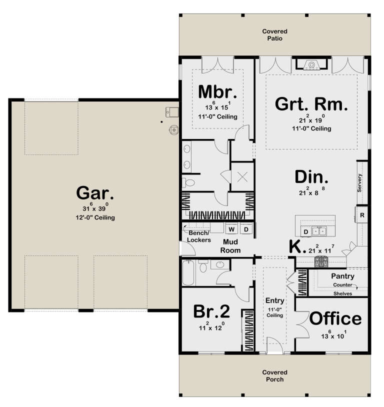 House Plan House Plan #26128 Drawing 1