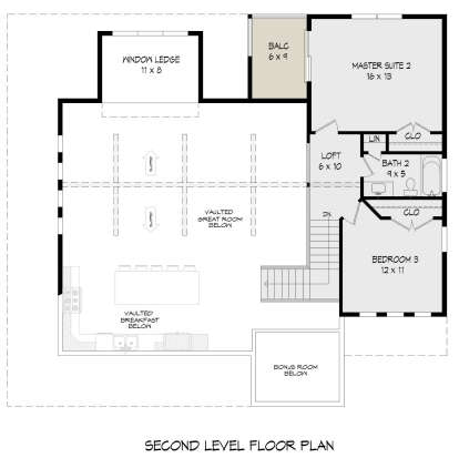 Second Floor for House Plan #940-00392