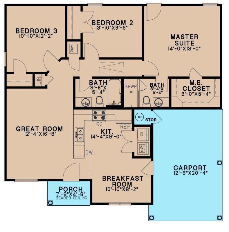 House Plan House Plan #26131 Drawing 1