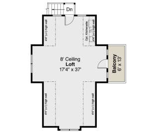 Loft for House Plan #035-00954