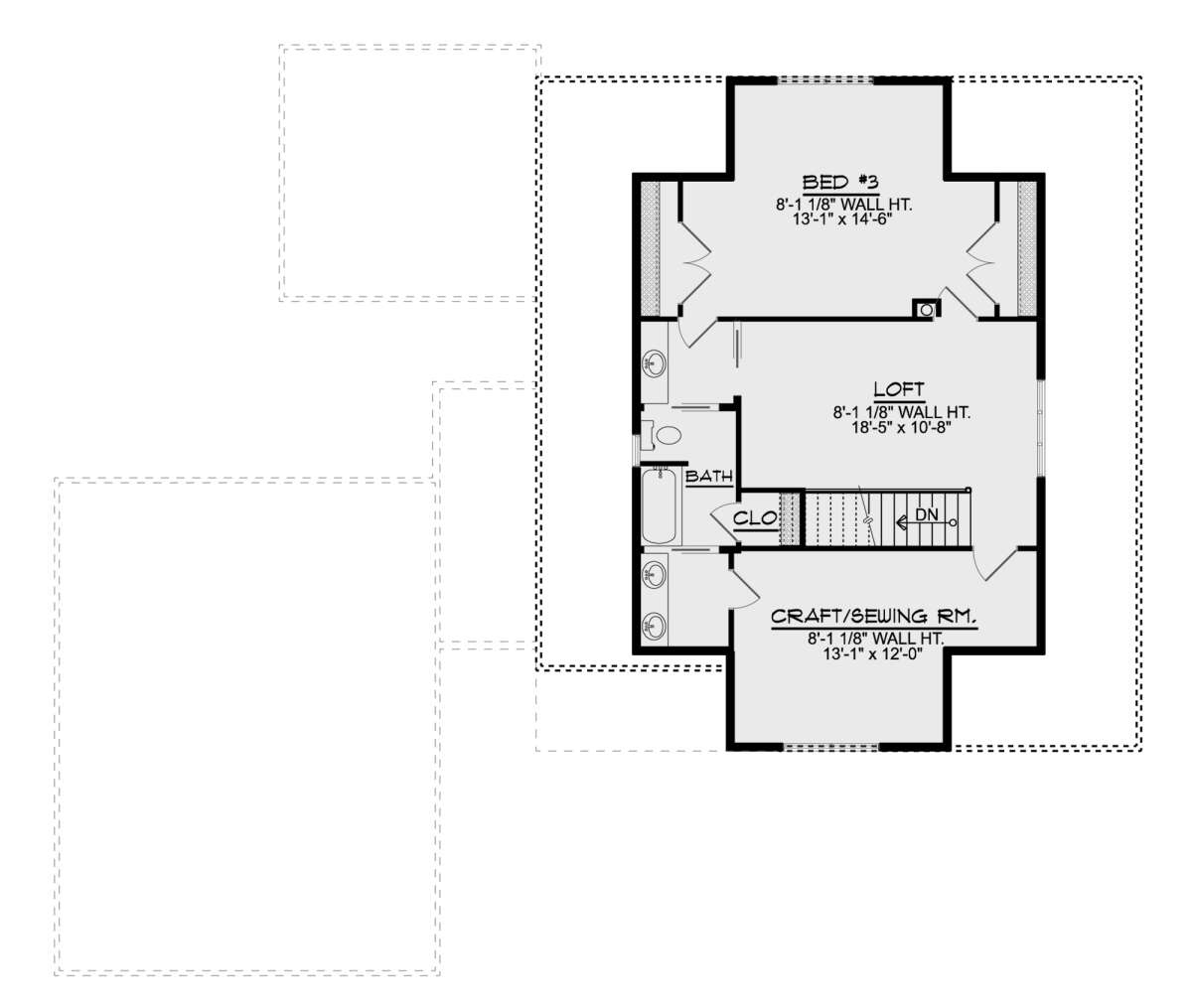 Second Floor for House Plan #5032-00132