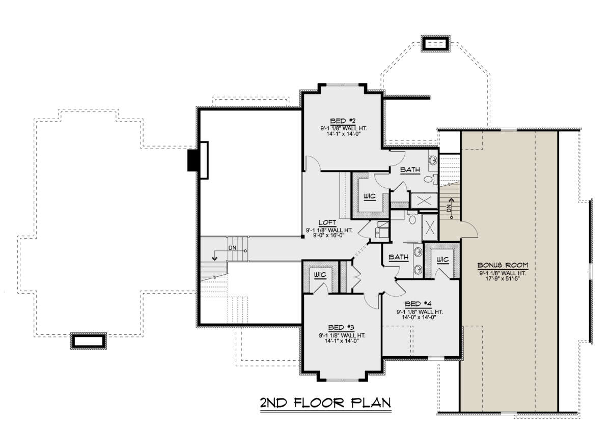 Second Floor for House Plan #5032-00133