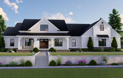 Modern Farmhouse House Plan #5032-00134 Elevation Photo