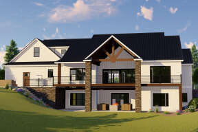 Modern Farmhouse House Plan #5032-00134 Elevation Photo