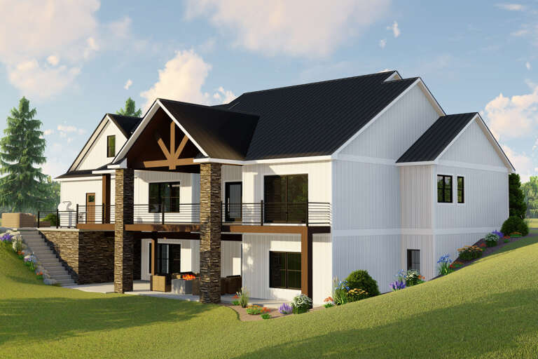 Modern Farmhouse House Plan #5032-00134 Elevation Photo