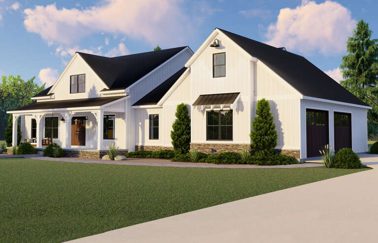 Modern Farmhouse House Plan #5032-00134 Elevation Photo