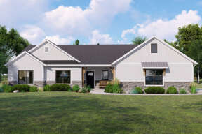 Modern Farmhouse House Plan #5032-00135 Elevation Photo