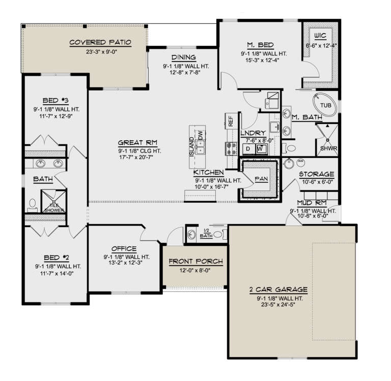 House Plan House Plan #26137 Drawing 1
