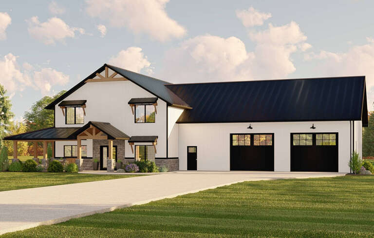 Barn House Plan #5032-00136 Elevation Photo