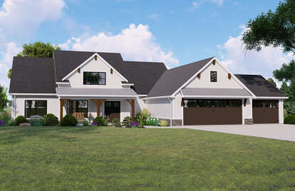 Modern Farmhouse House Plan #5032-00137 Elevation Photo