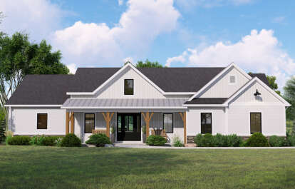 Modern Farmhouse House Plan #5032-00138 Elevation Photo