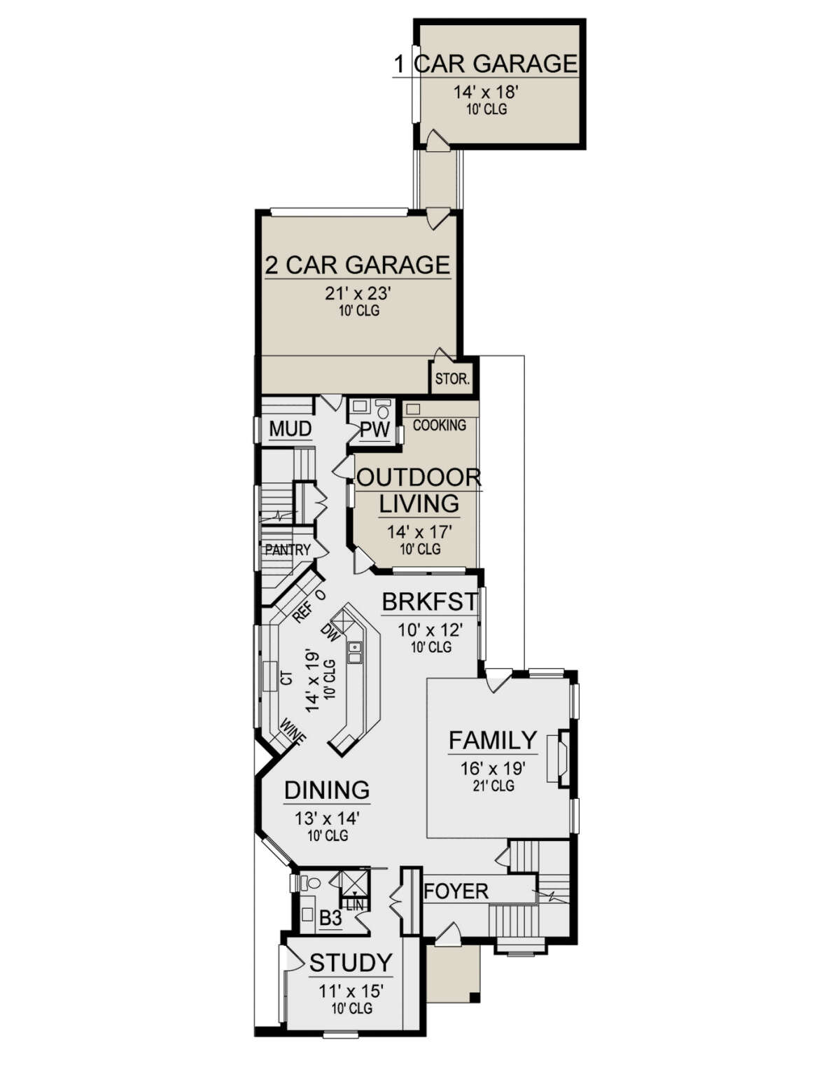 Main Floor for House Plan #5445-00480